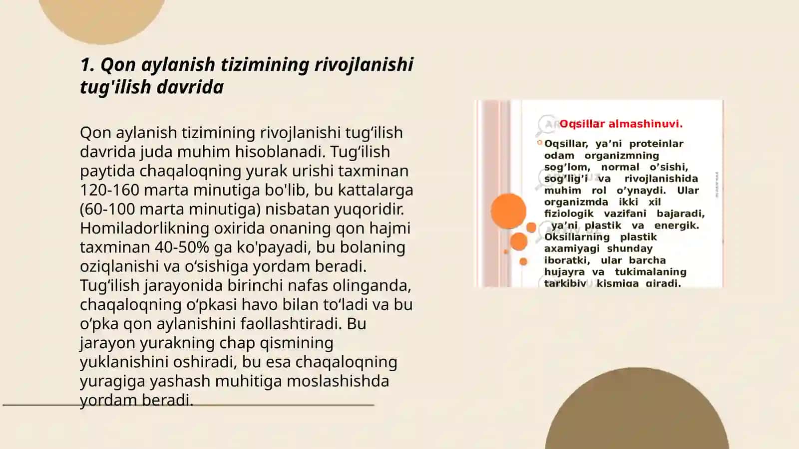 Qon aylanish tizimining yosh xususiyatlari va gigiyenasi 3