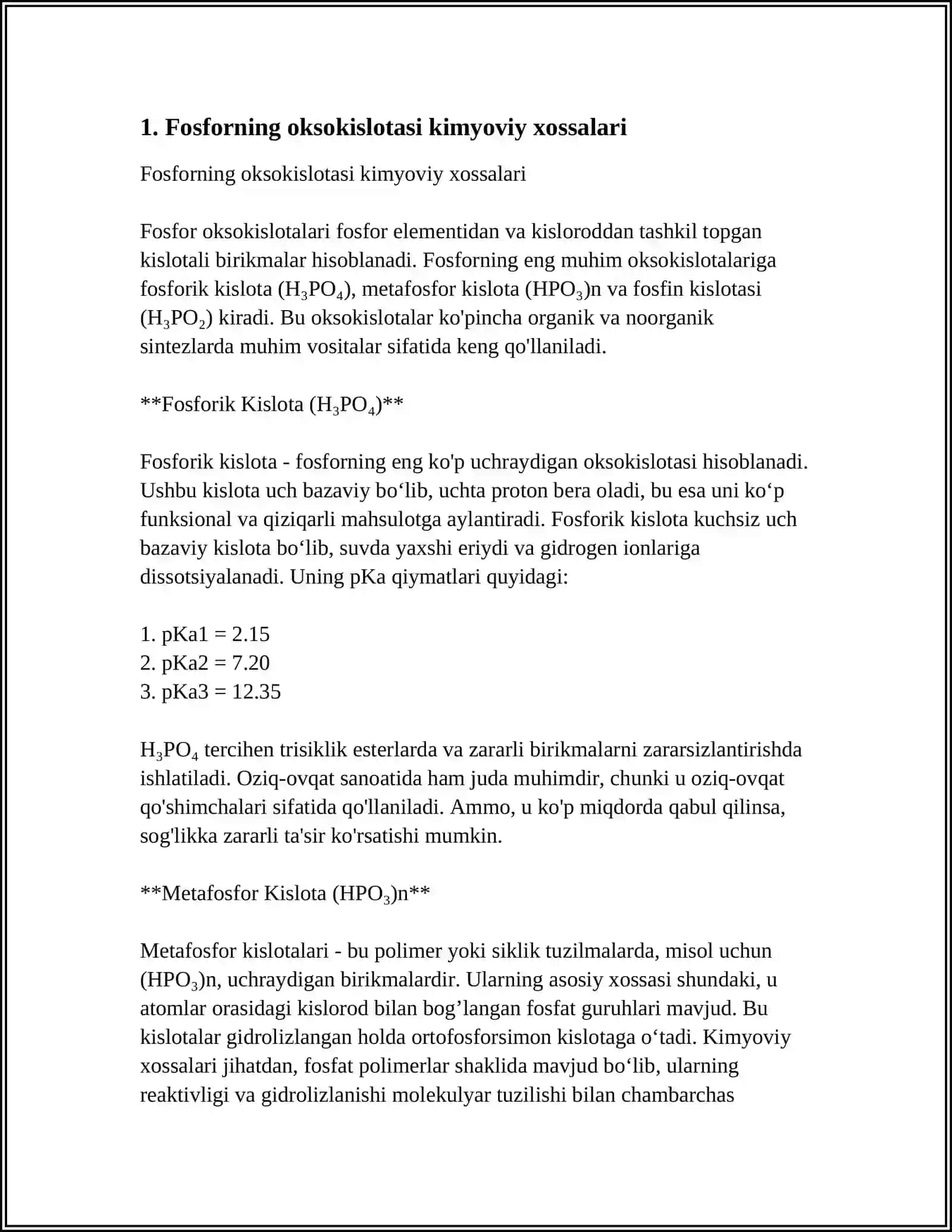FОSFОRNING ОKSОKISLОTALARI 3