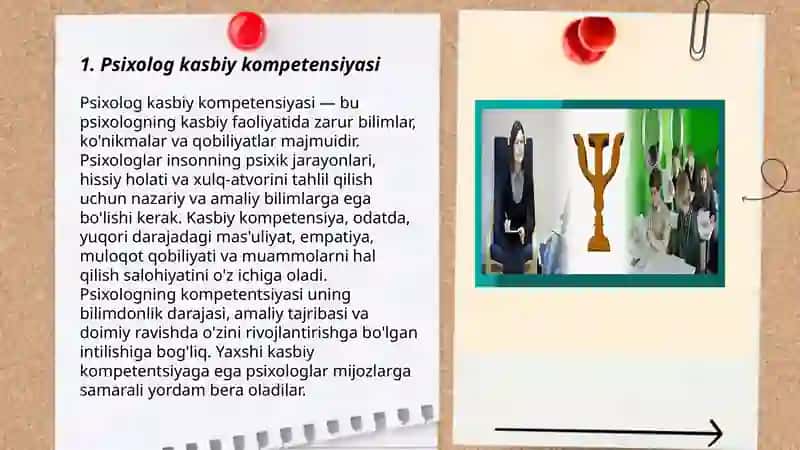 Psixolog kasbiy faoliyati va psixologik metodlar 3