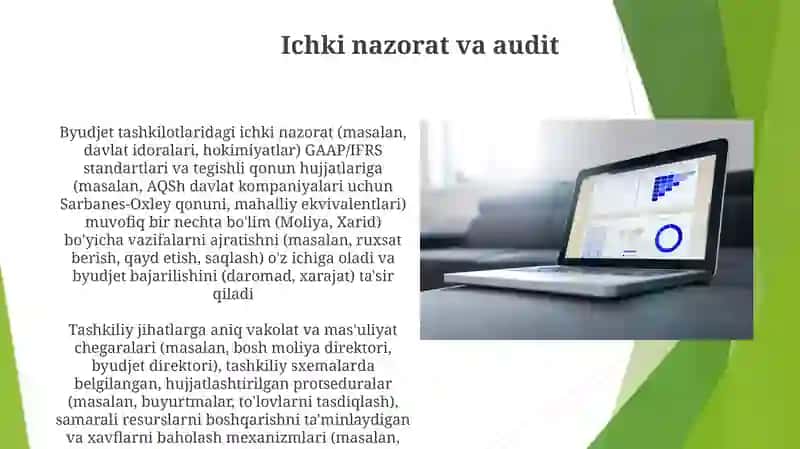 Byudjet tashkilotlarida buxgateriya hisobining tashkiliy jihatlari 3