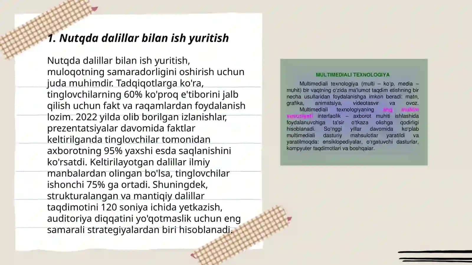 Nutqda to`g`ri argumentlarni qo`llash 3