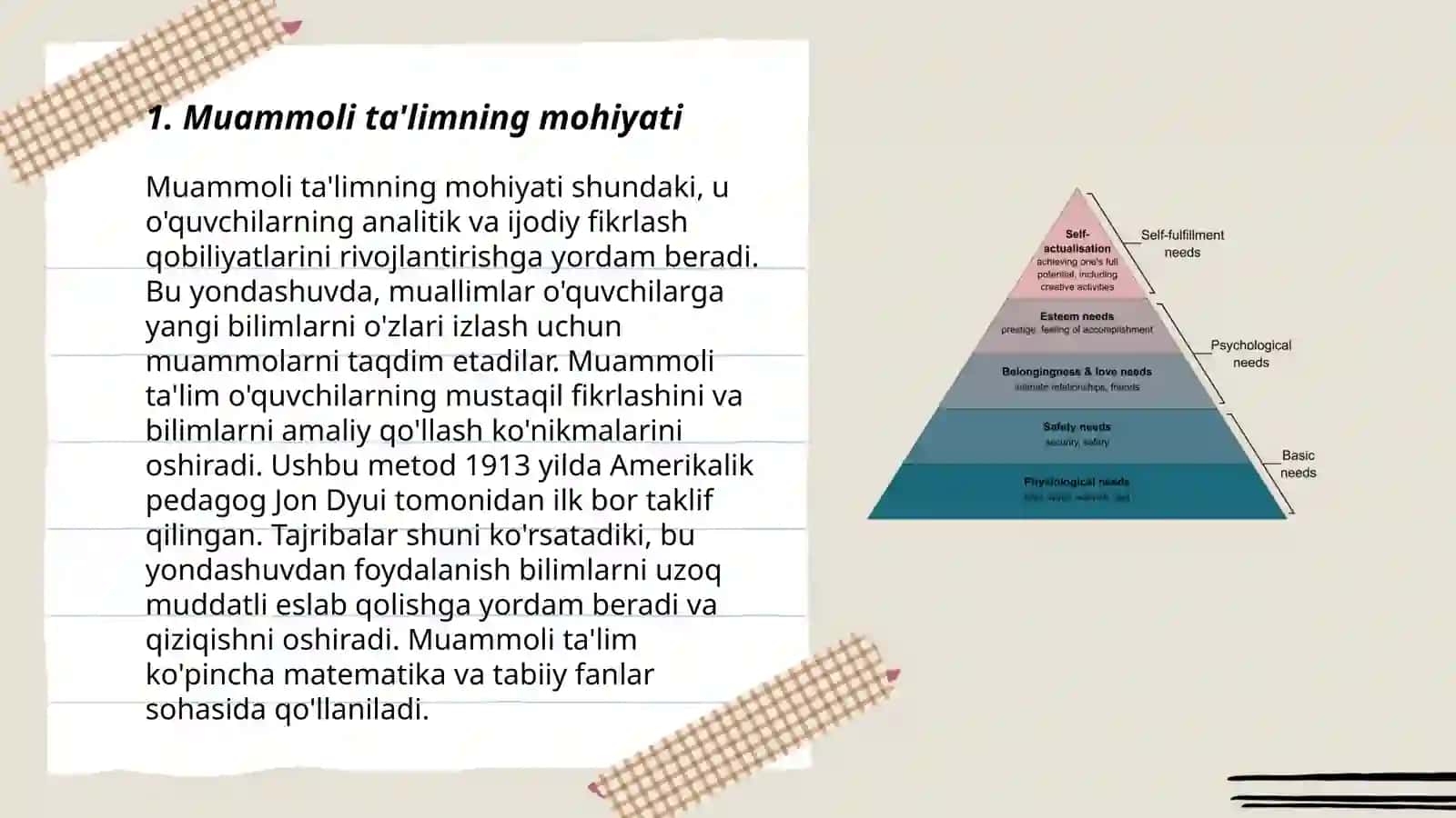 Ta'lim turlari: muammoli va dasturlashtirilgan ta'lim 3