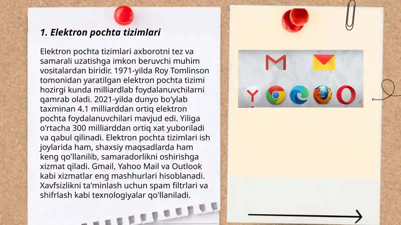 Elektron xatni yozish, tahrirlash, o‘qish, javob berish va matn bilan ishlash uskunalari 3
