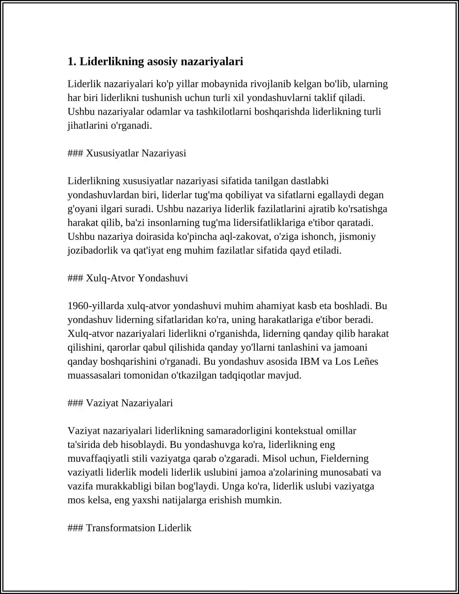 BOSHQARUV VA LIDERLIK USLUBI 3