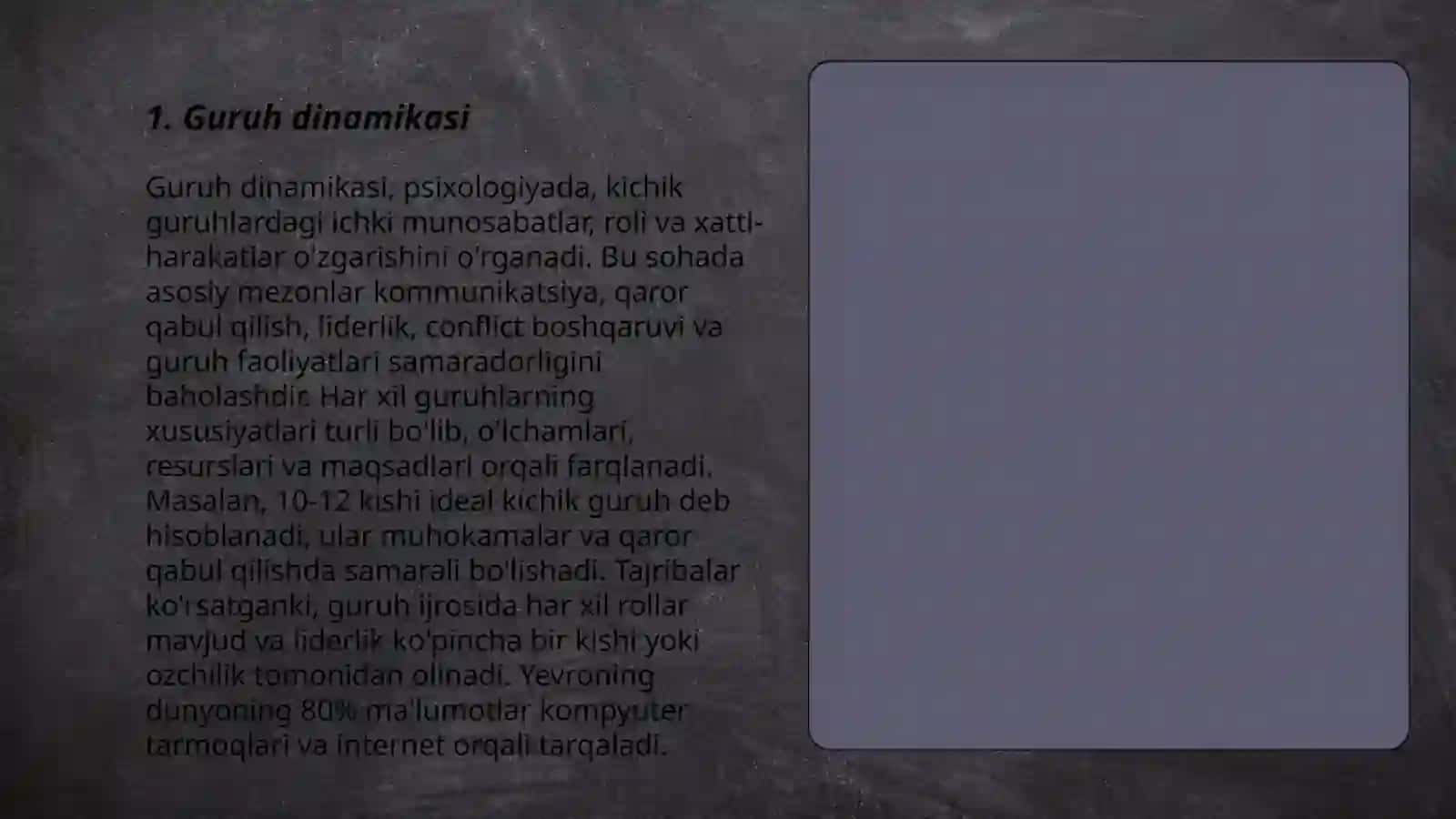 Ijtimoiy psixologiyaning asosiy zamomaviy yo'nalishlari 3