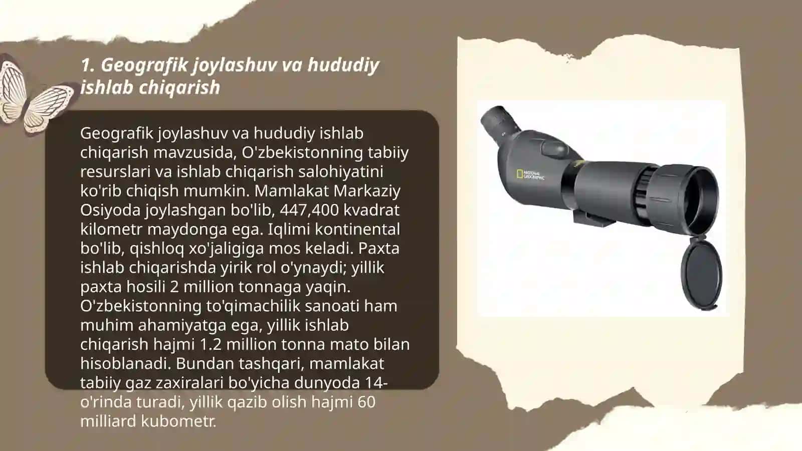 Geografik joylashuv va hududiy ishlab chiqarish 3