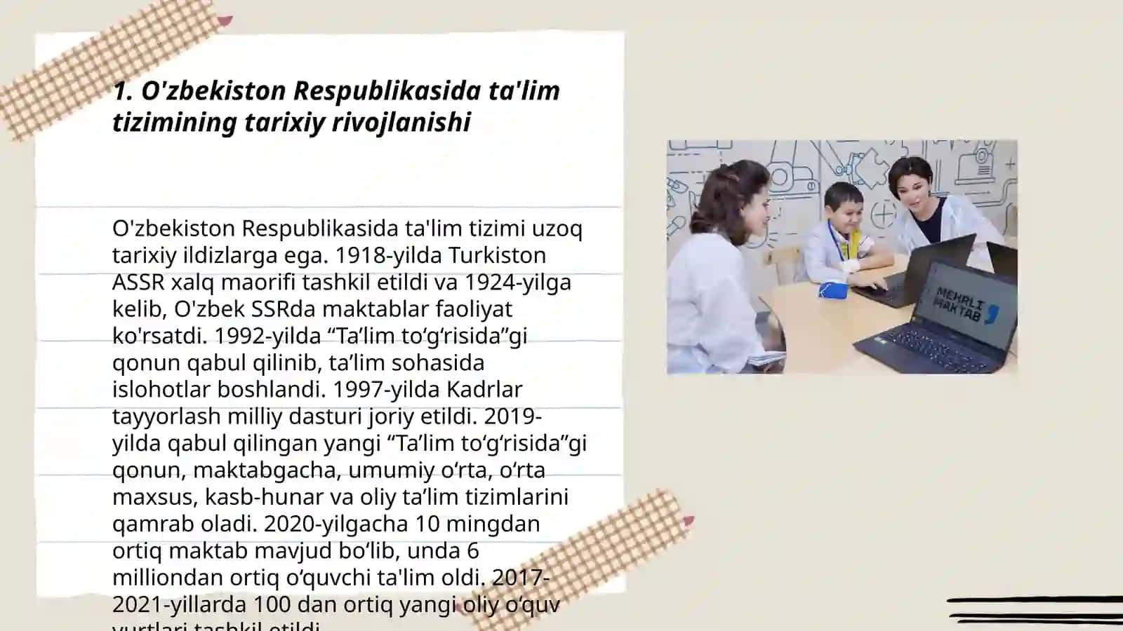 O'zbekiston Respublikasida ta'lim tizimi 3