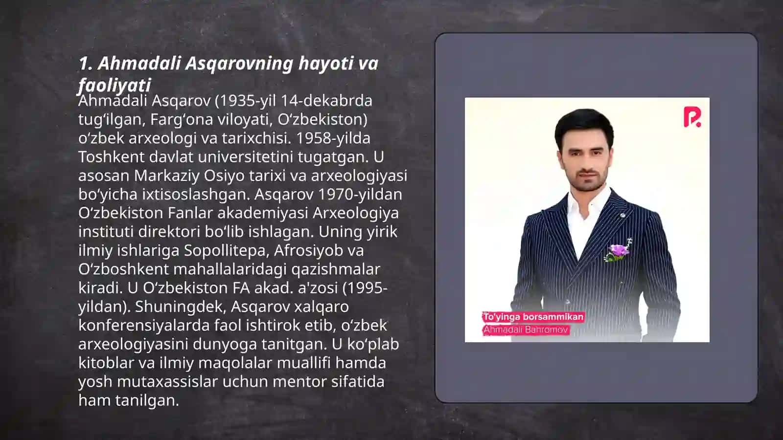 Ahmadali Asqarovning Ilmiy Ishlari 3