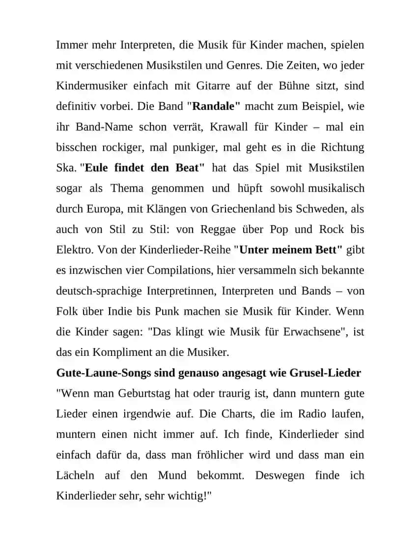 Gute Kindermusik 3