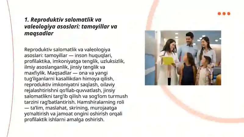 Reproduktiv salomatlikning valeologik tamoyillari 3
