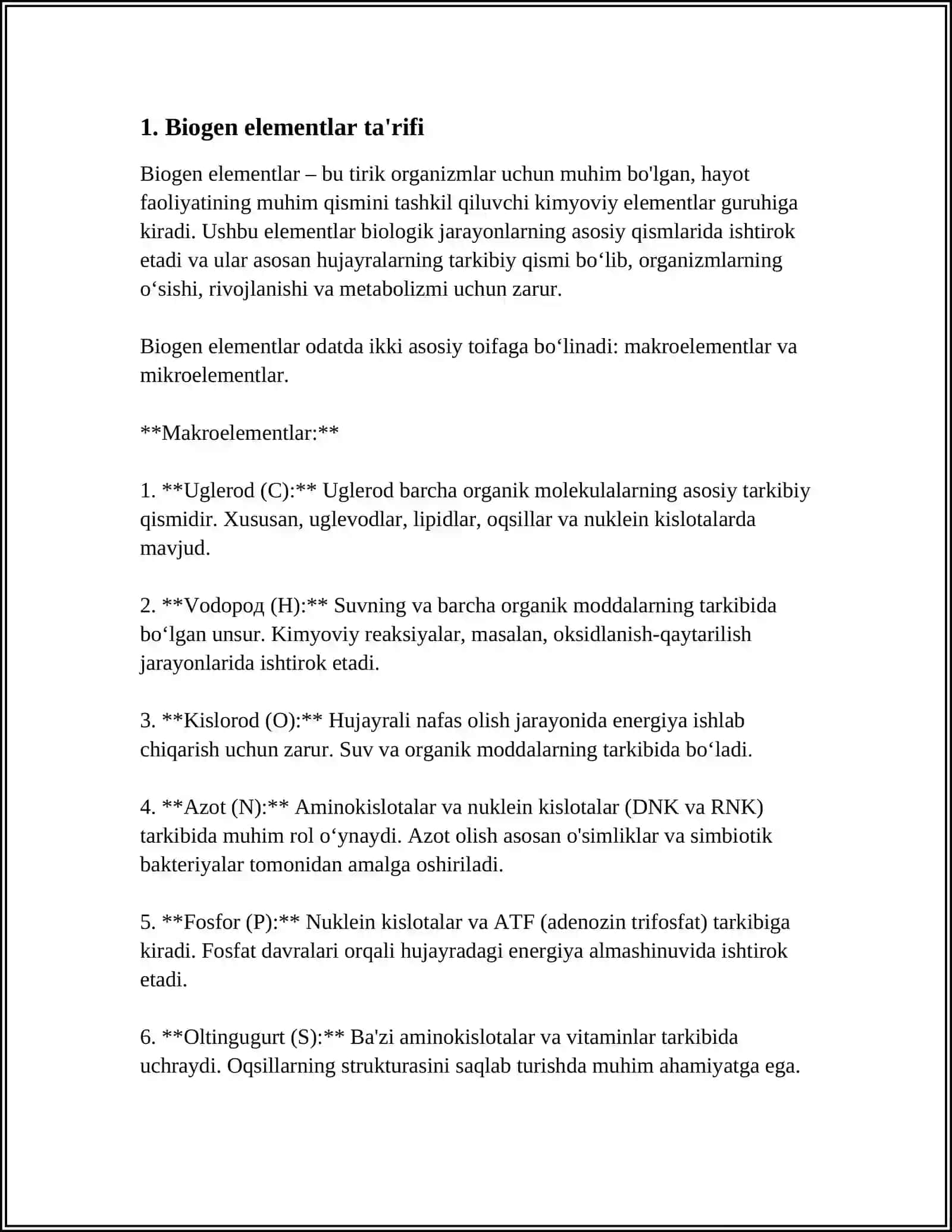 BIOGEN ELEMENTLAR 3