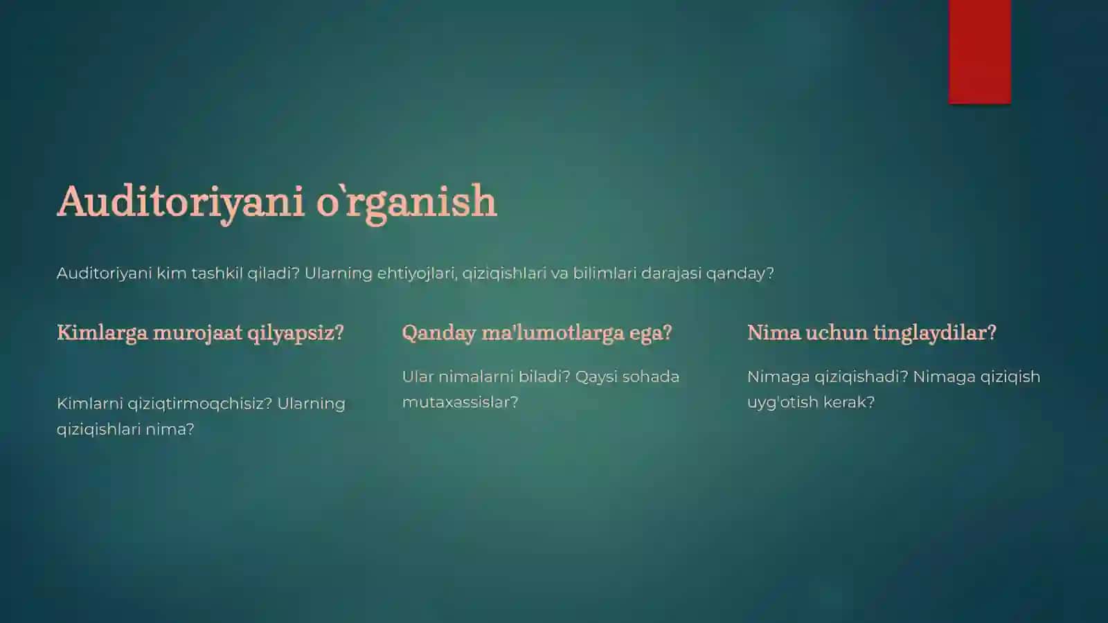 Taqdimottayyorlash va notiqlik mahoratini rivojlantirish 3