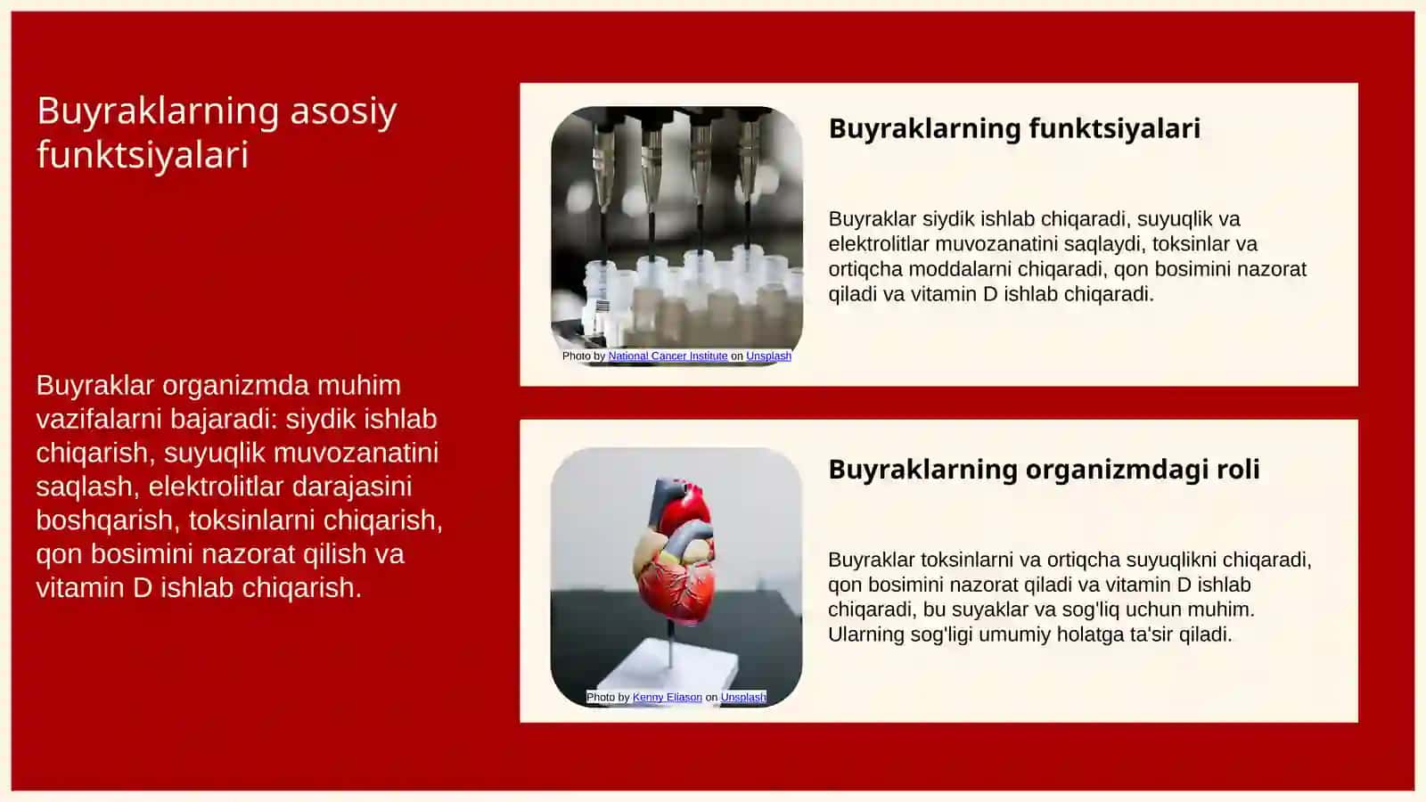Siydik buyraklariga tegishli tahlil 3