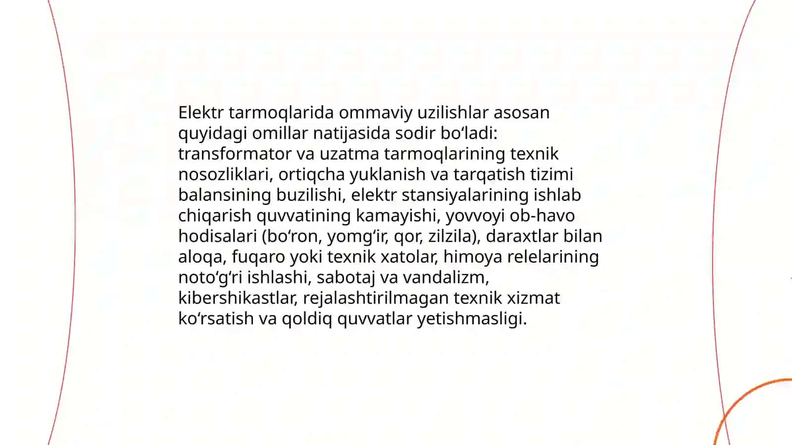 Energetika va kammunal tizimdagi avariyalar 3