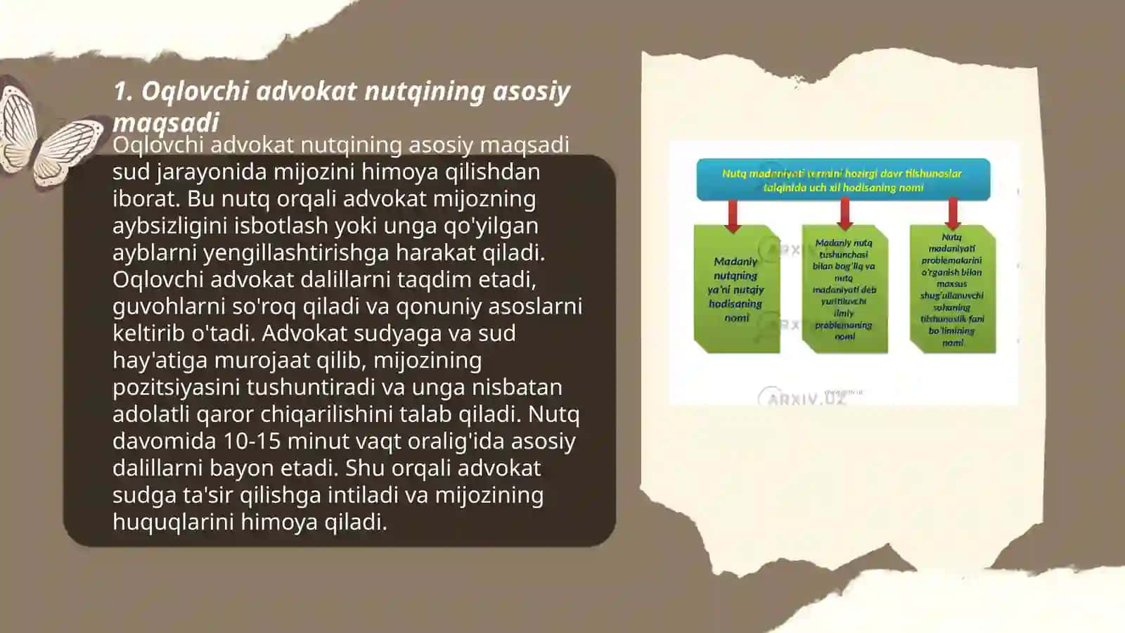 Oqlovchi advokat nutqi jamoatchi oqlovchi nutqi va o'z o'zini himoya qilish nutqlar tahlili 3