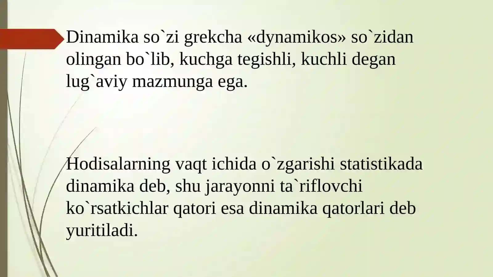 Dinamikanistatistiko`rganishuslubiyati 3
