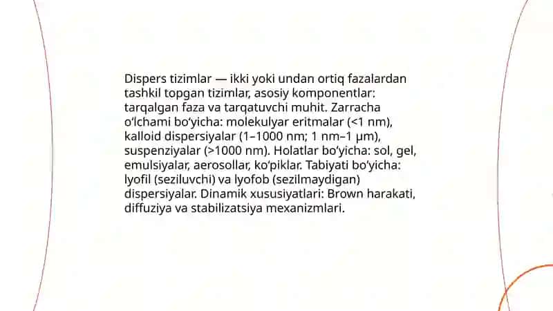 Dispers sistemalar kalloid eritmalar 3