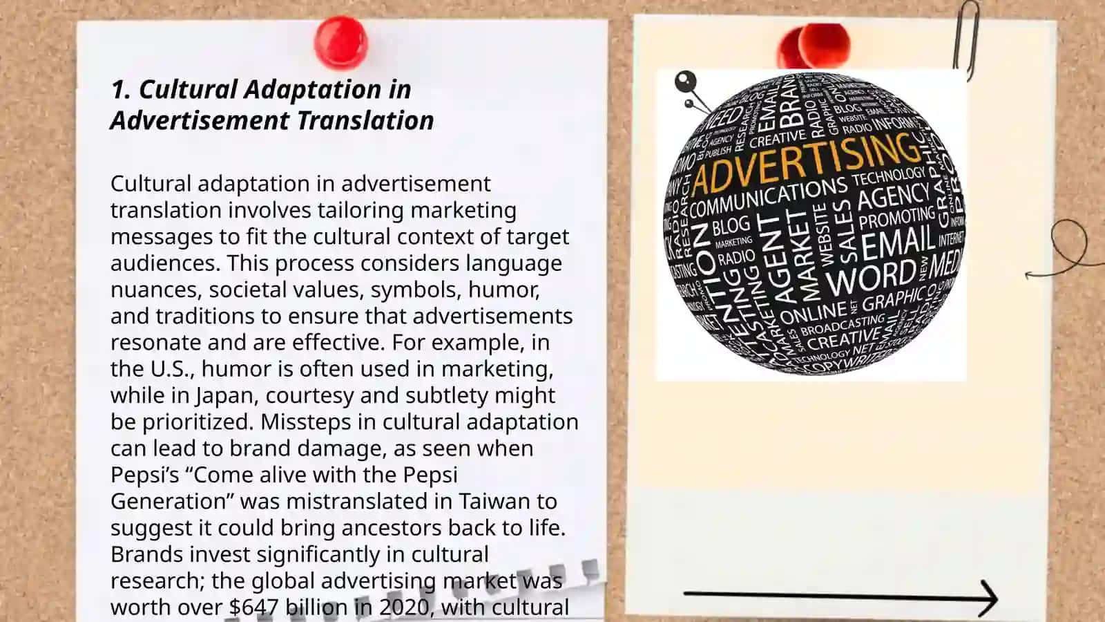 Advertisement translation 3