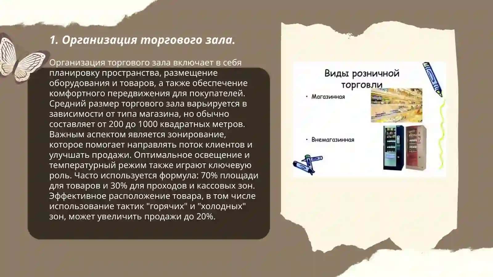 Организация торгового зала 3