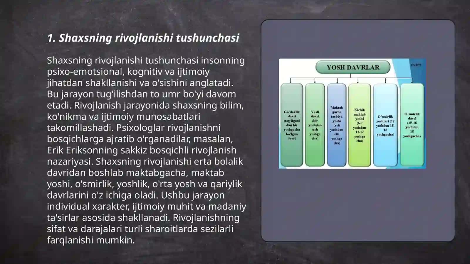 Shaxsning rivojlanishi tarbiyasi va ijtimoyilashuvi 3