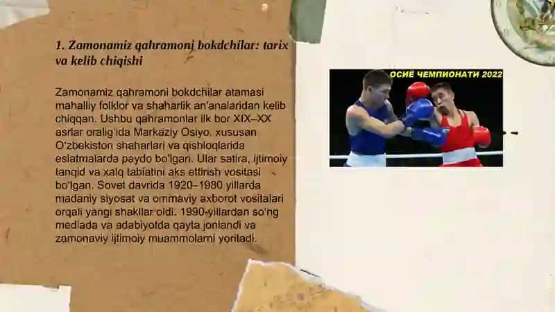 Zamonamiz qahramoni bokdchilar 3