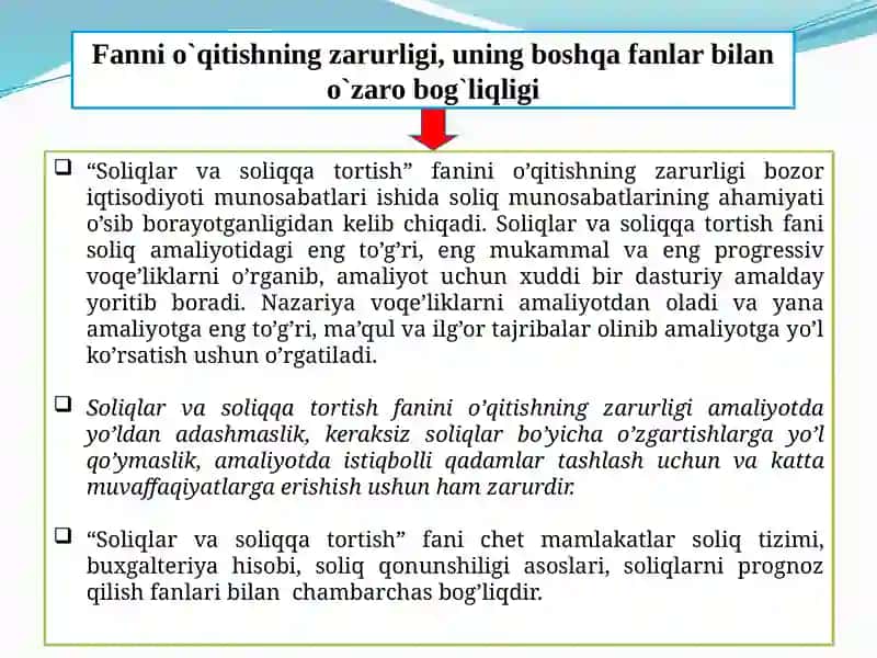 Soliqlar va soliqqa tortish 3