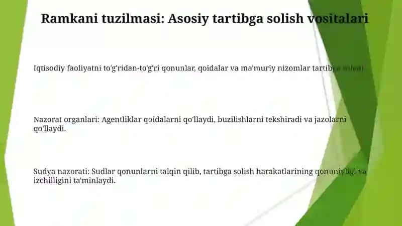 Iqtisodiy faoliyat yuritishning normalar tizimining shakllanishi 3