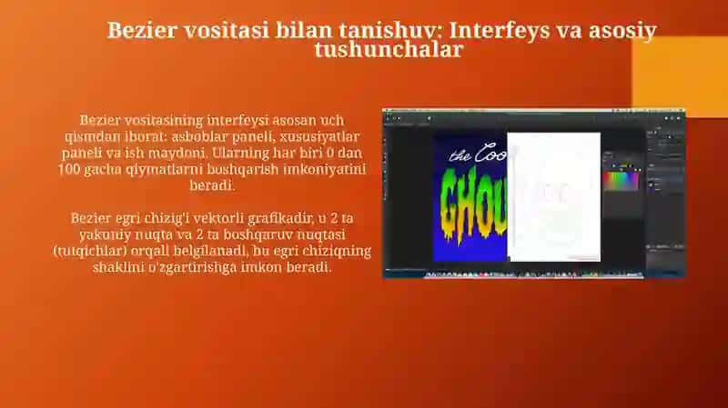 CorelDraw dasturida Bezier instrumenti bilan ishlash 3