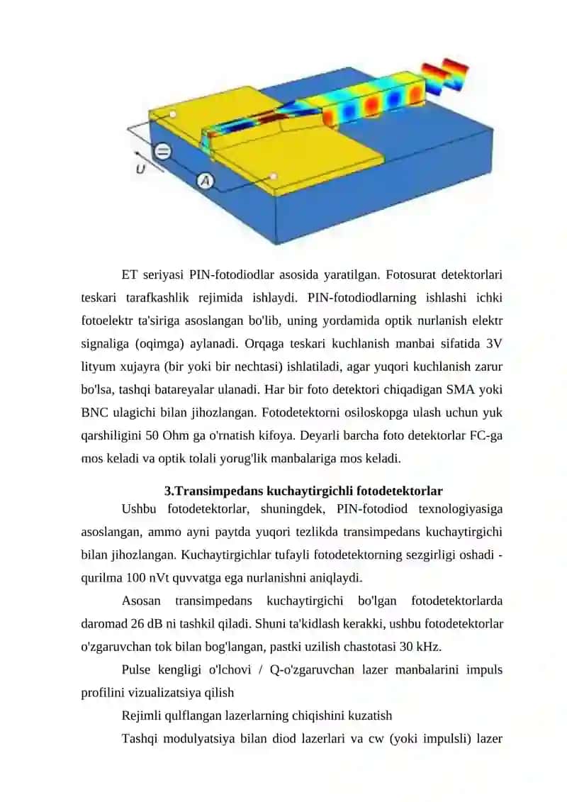 Fotodetektorlar turlari 3