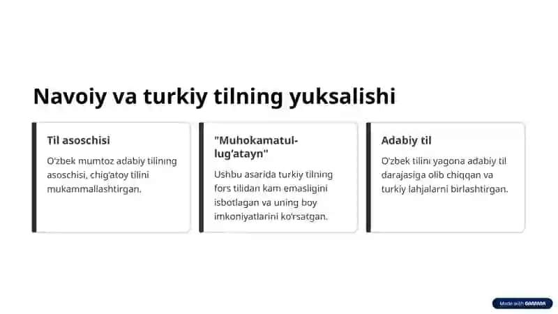 Alisher Navoiy, Turkiy xalqlar adabiyoti yuksak cho‘qqisi 3