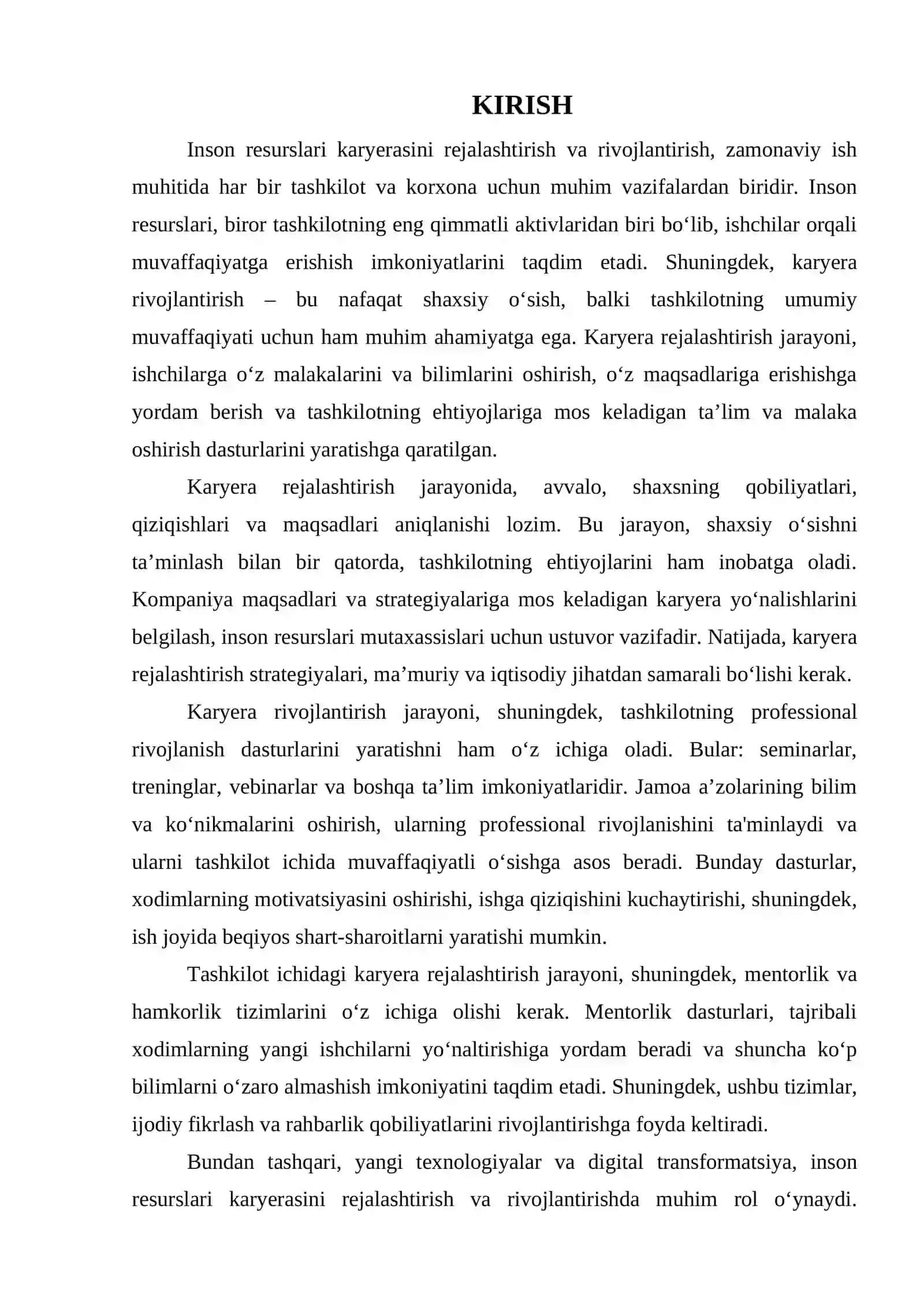 INSON RESURSLARI KARYERASINI REJALASHTIRISH RIVOJLANTIRISH 3