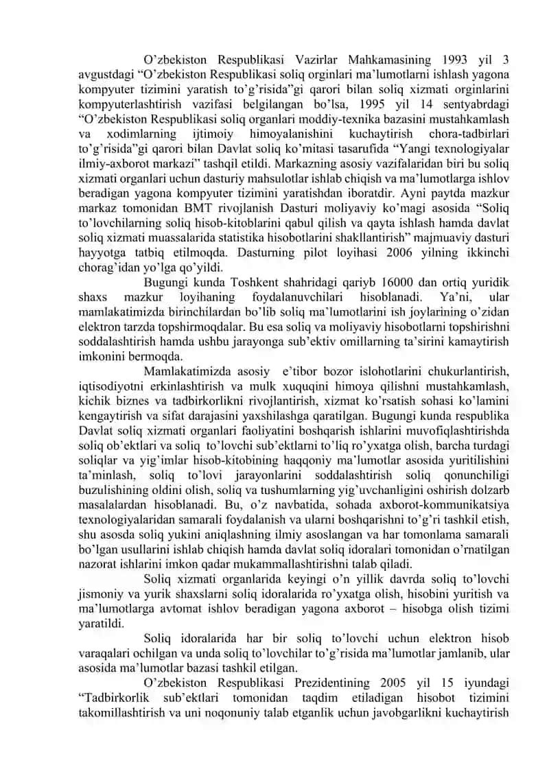 Soliq xizmati organlaridagi axborot tizimi va texnologiyalari 3