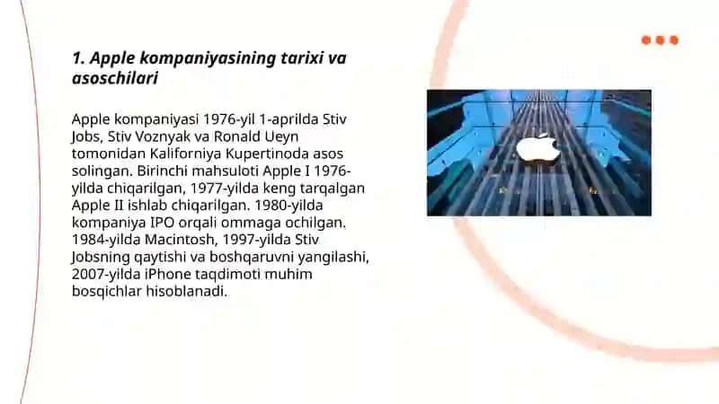 Apple kompaniyasi haqida 3