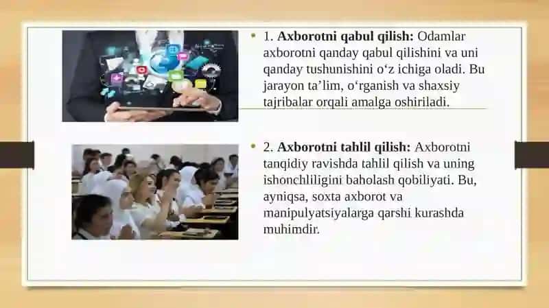 Axborot madaniyati va axborotlashgan jamiyat 3