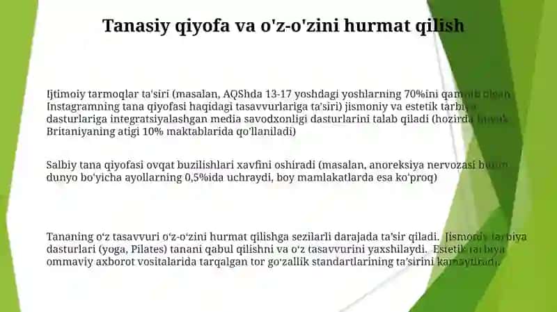 Jismoniy va estetik tarbiya 3