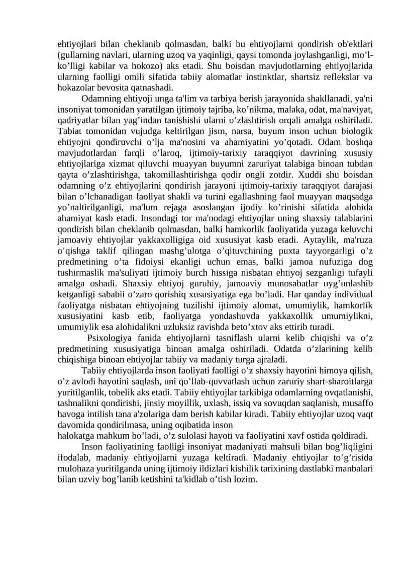 Shaxsni ichki regulyarsiyasi 3