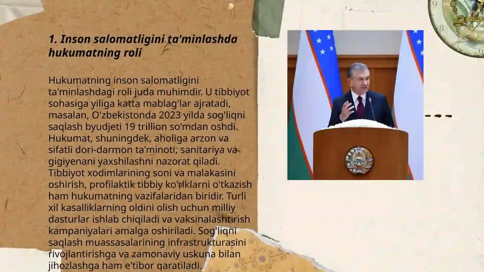 Òzbekiston Respublikasida inson salomatligi oliy qadriyat sifatida 3
