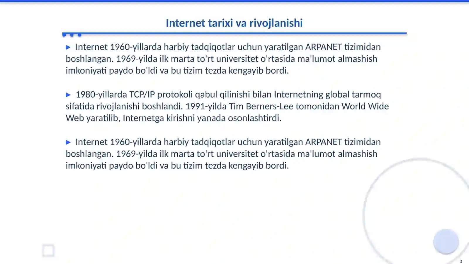 Internet tamog'i va uning qismlari 3