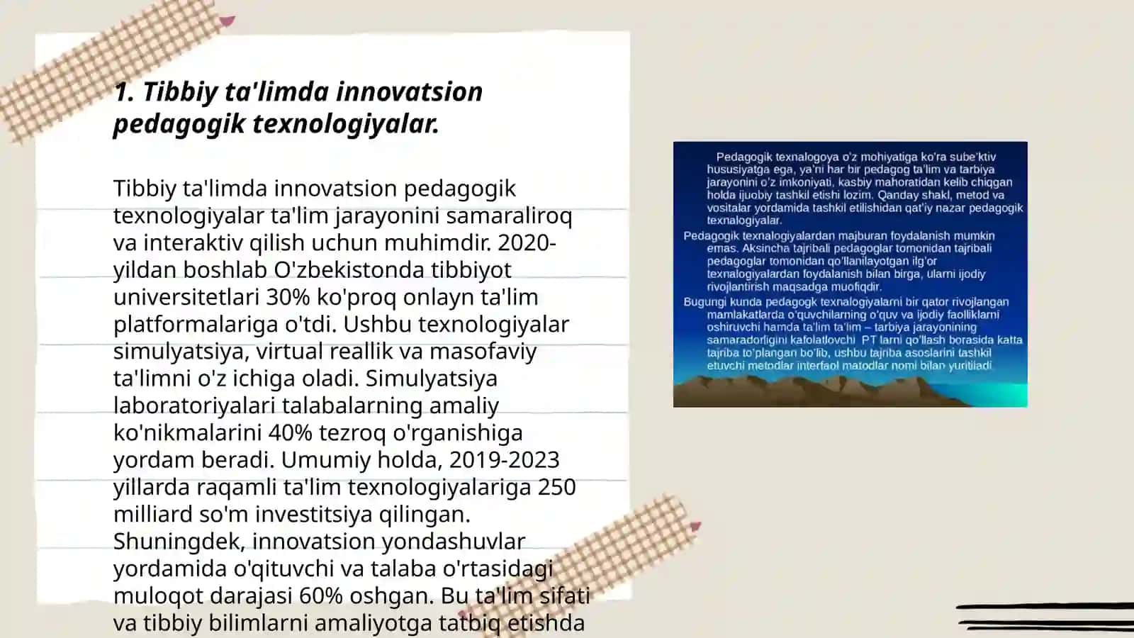 Tibbiy ta'limda innovatsion pedagogik texnologiyalar 3