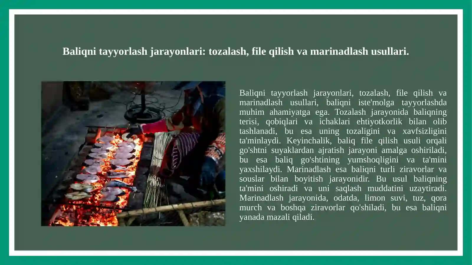 Baliq tayyorlash texnologiyasi 3