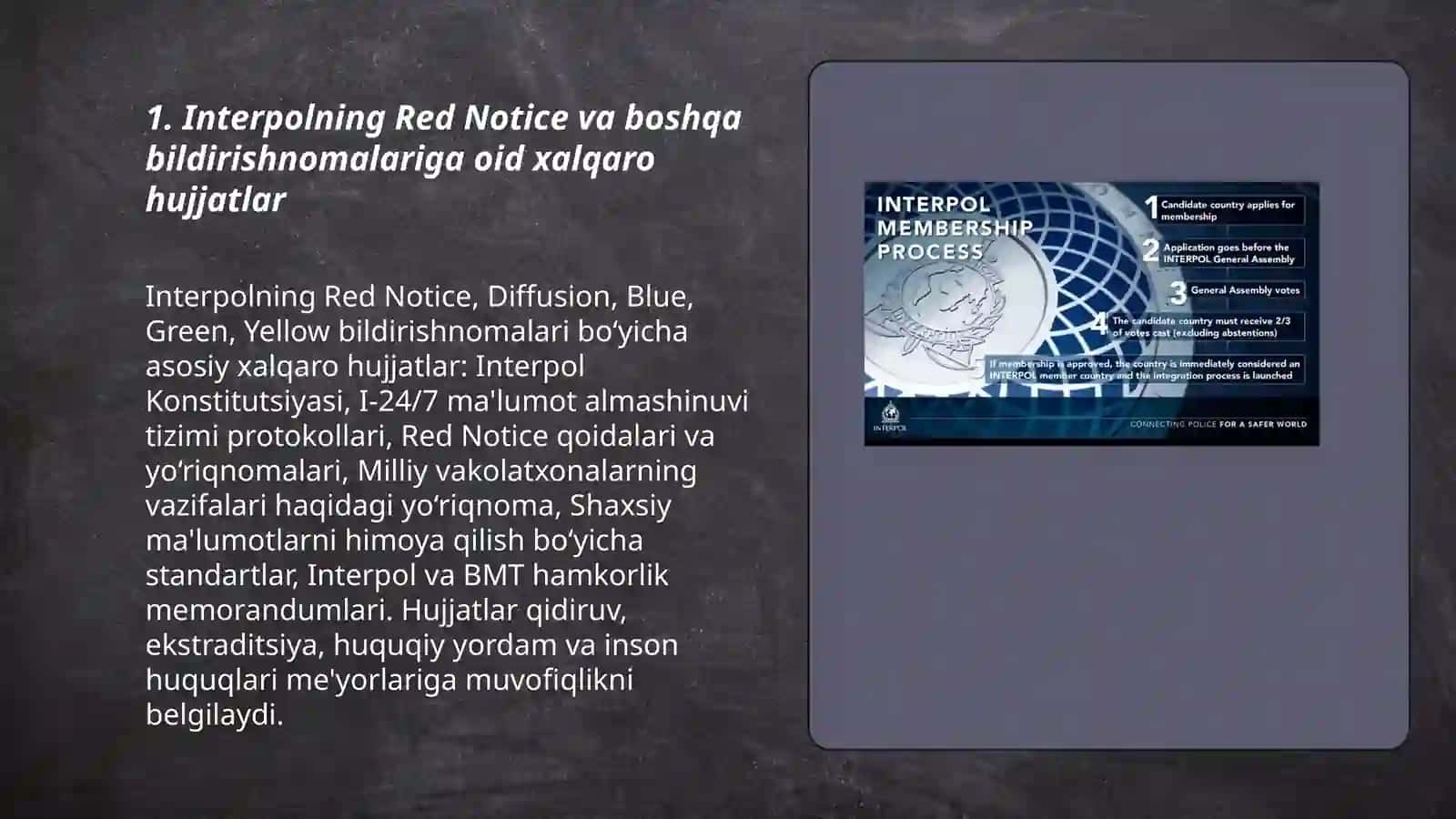 Tezkor-qidiruv faoliyatiga taalluqli xalqaro hujjatlar 3