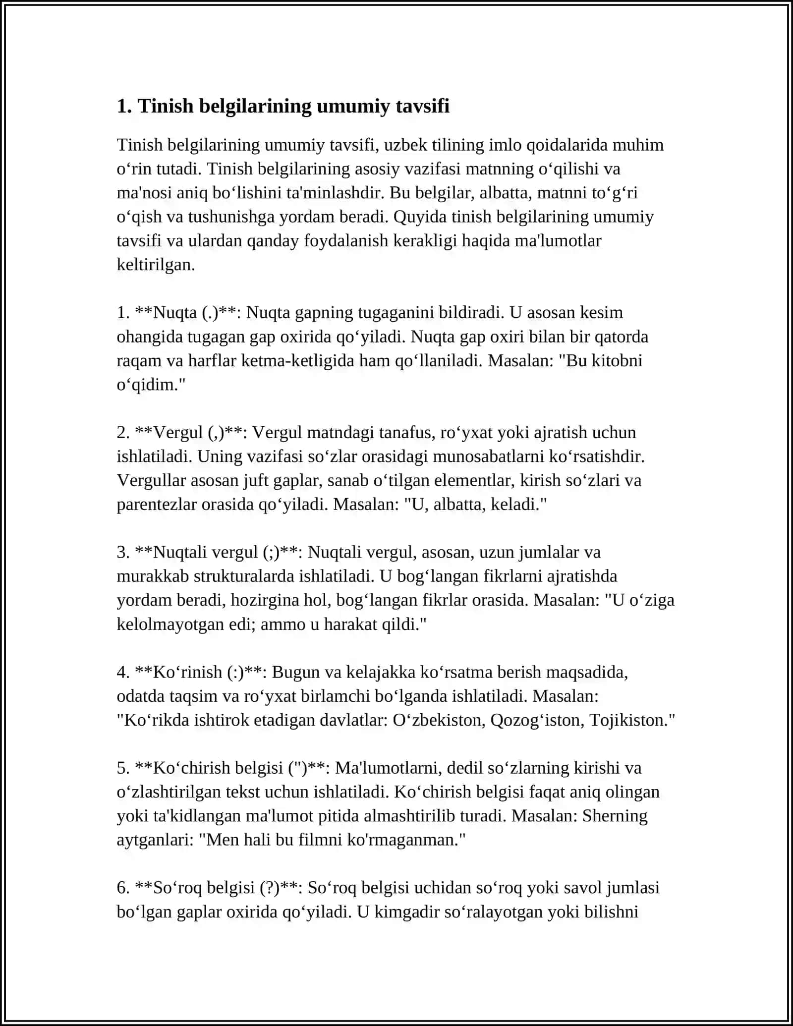 1-4SINF DARSLIKLARIDAGI TINISH BELGILARINING ISHLATILISHIGA OID MASHQLARNI TAHLIL QILISH 3