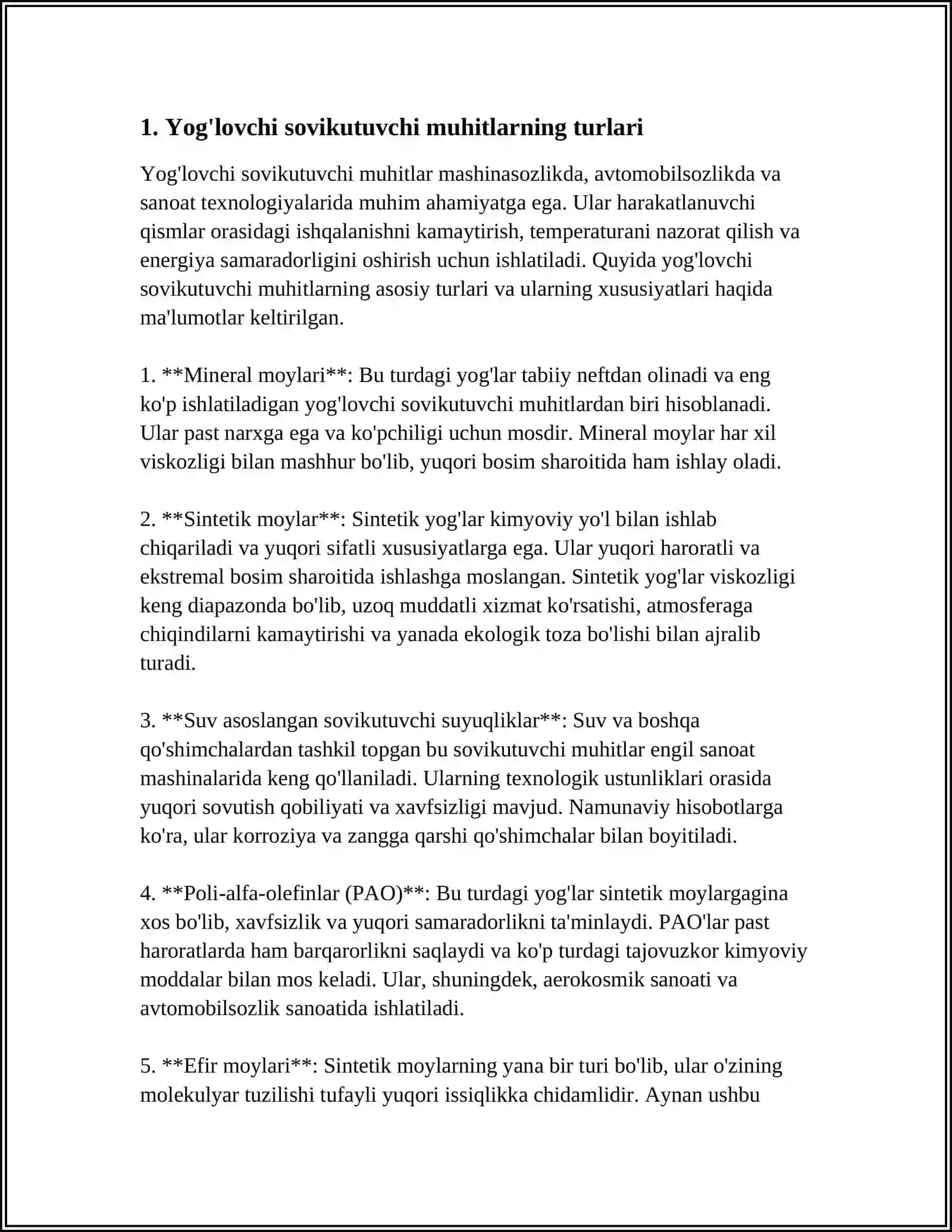 KESISH JARAYONIDAGI MOYLOVCHI-SOVITUVCHI TEXNOLOGIK MUHITLAR 3