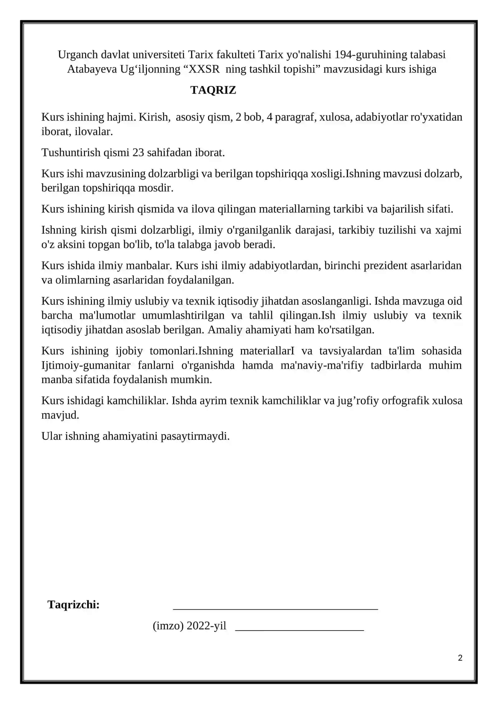 XXSR ning tashkil topishi 3