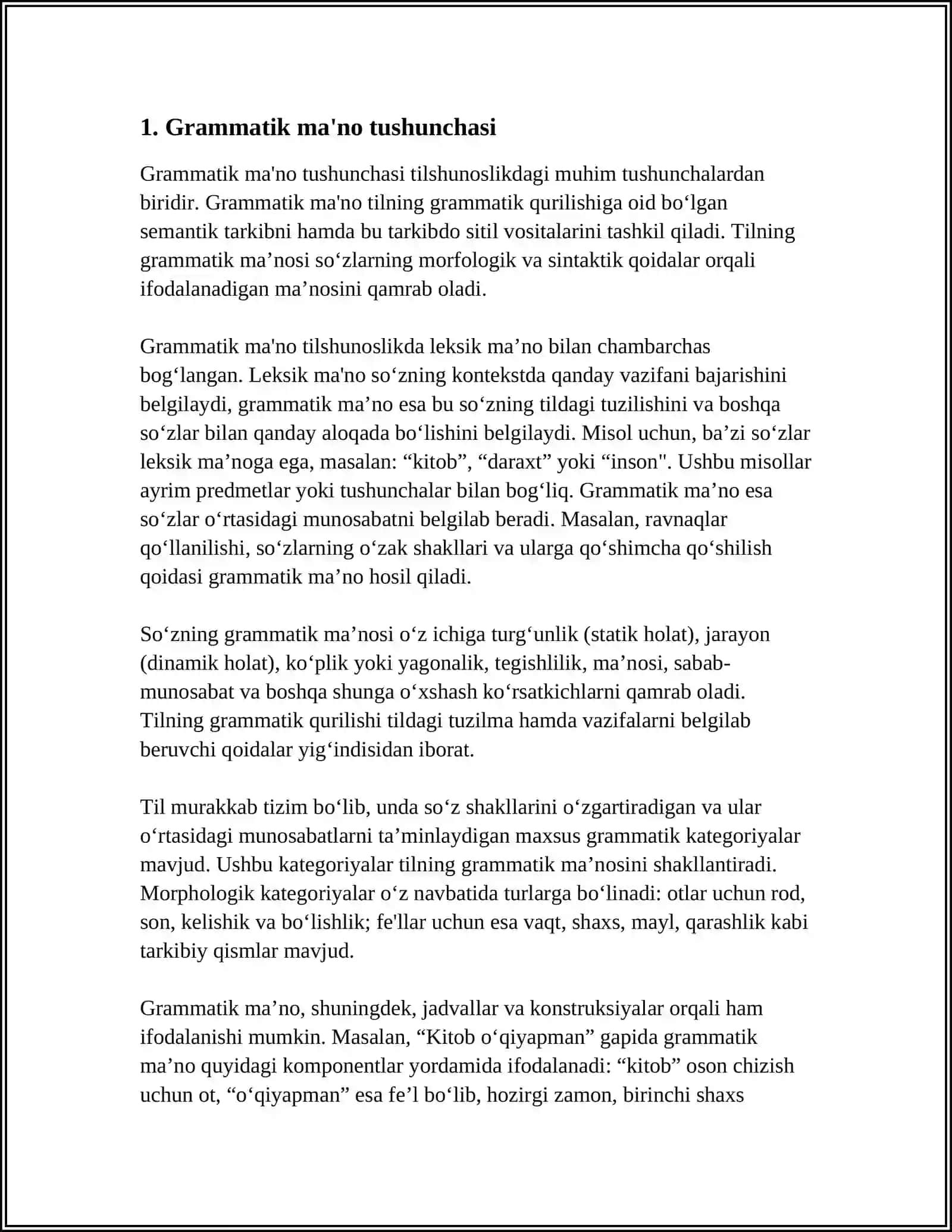 GRAMMATIK MA'NO VA UNING TURLARI 3