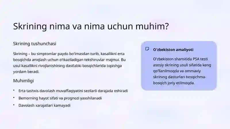 Prostata saratoni: skrining, klinika va diagnostika 3