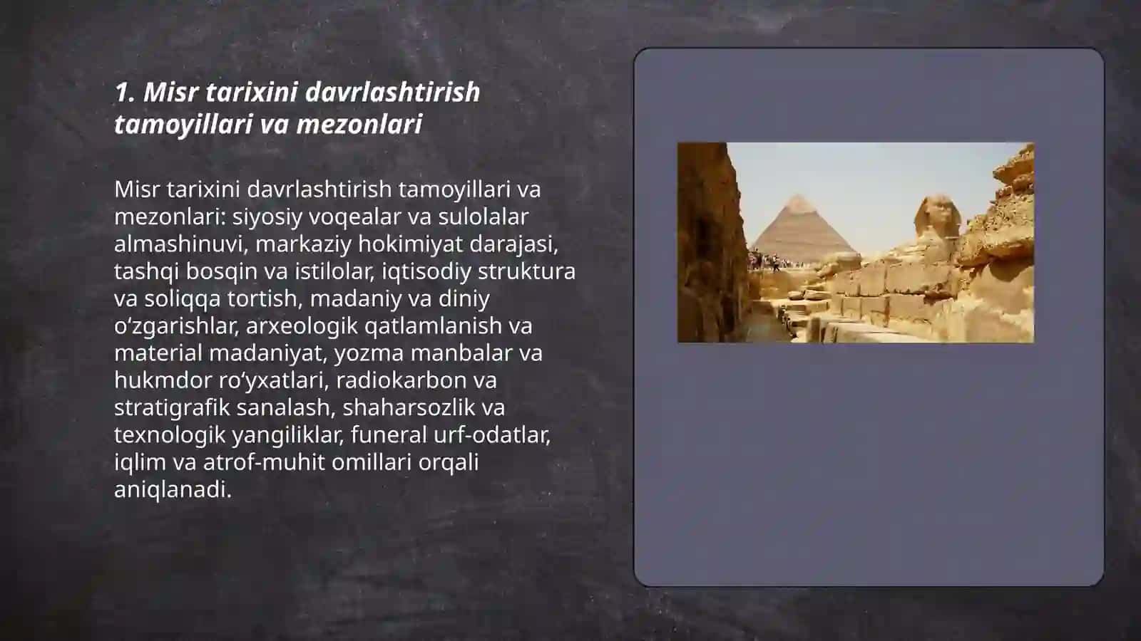 Misr tarixini davrlashtirish masalasi 3