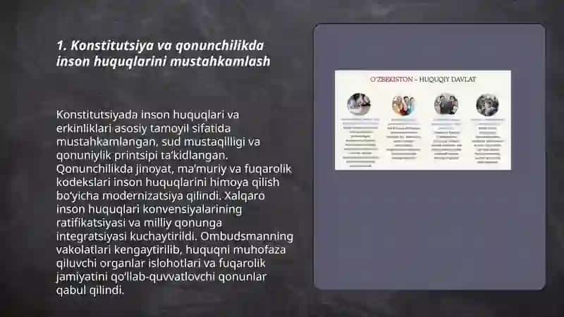 Konstitutsiya va qonunchilikda inson huquqlarini mustahkamlash 3