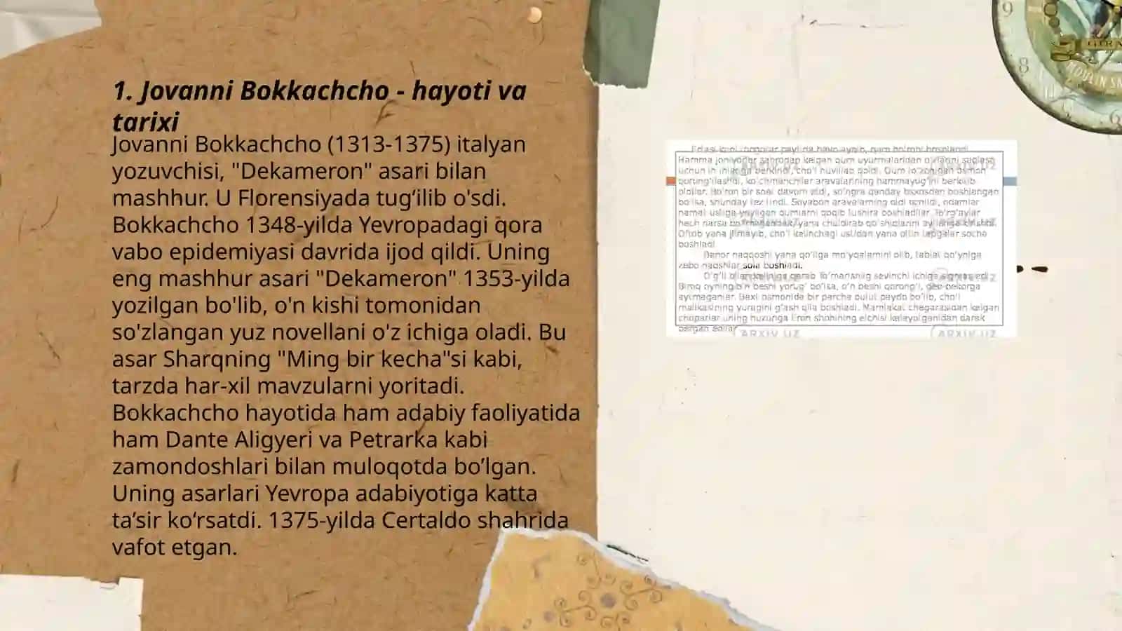 Jovanni Bokkachcho - hayoti va tarixi 3