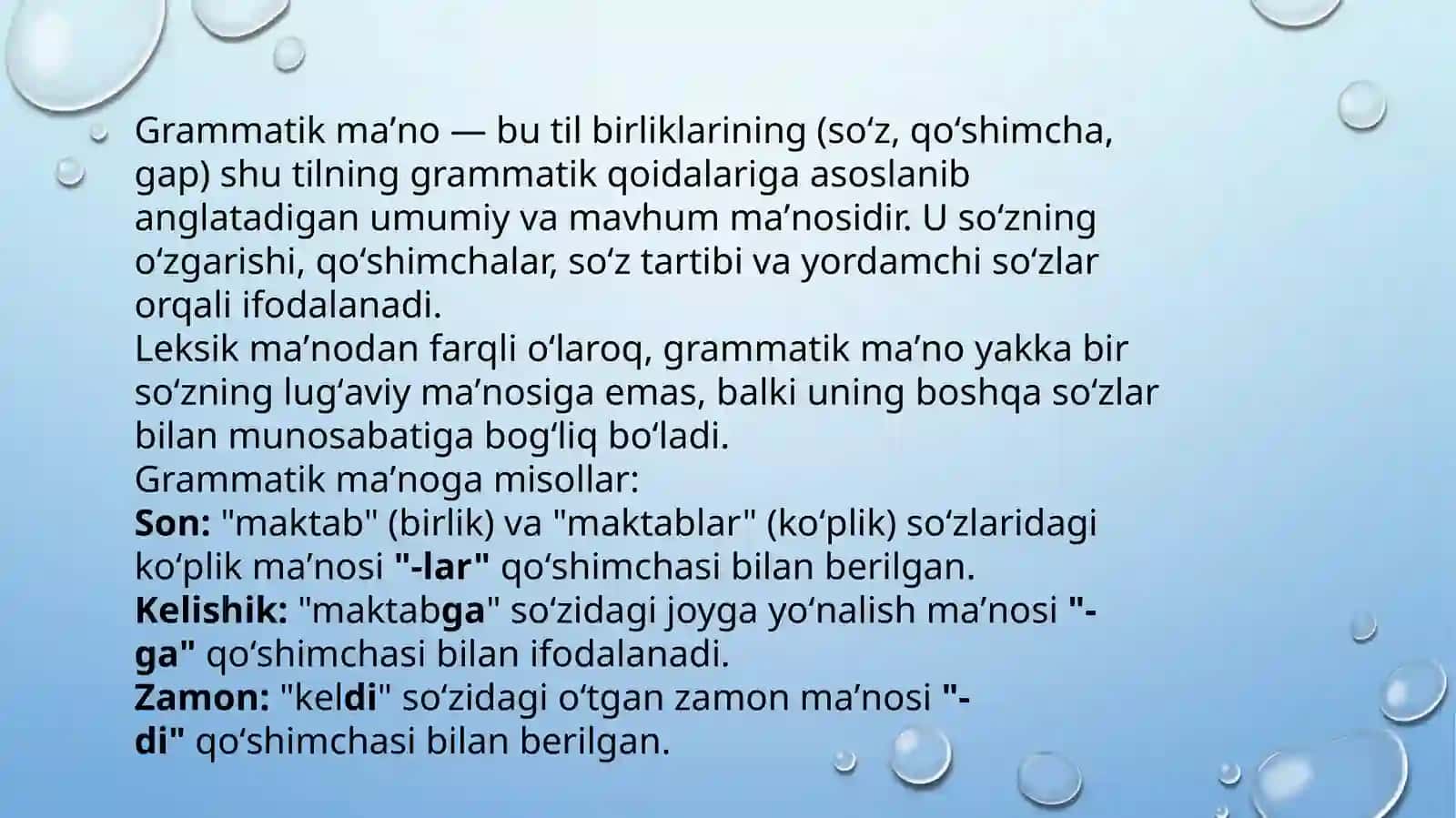 Leksikologiya. So’zning leksik va grammatik ma’nosi.Ma’no ko’chish turlari 3